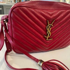 Yves Saint Laurent Pink Quilted Crossbody Bag